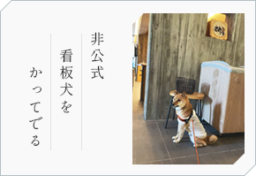 非公式 看板犬を かってでる