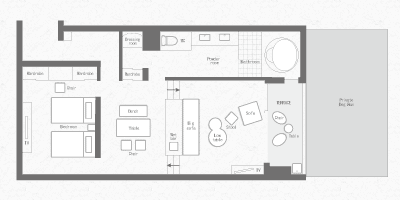 ガーデンスイート　間取り図