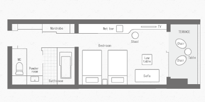 フォレストテラスモデレート　間取り図