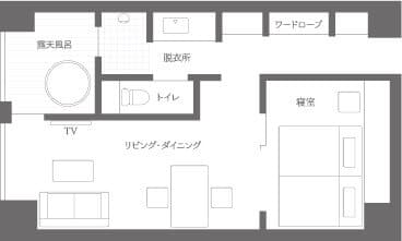 スーペリアルーム 間取り図