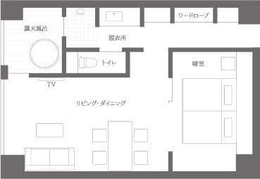 デラックスルーム 間取り図