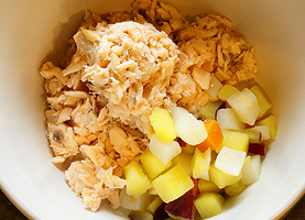 焼サーモン野菜添え