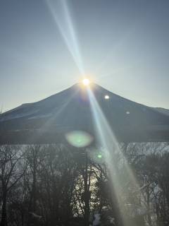 2階レストランにて撮影　富士山