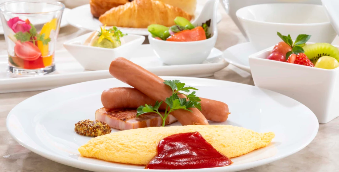 写真:朝食