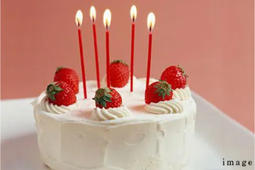 写真:お誕生日ケーキ