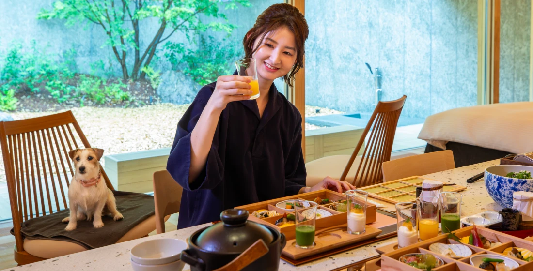 写真:朝食