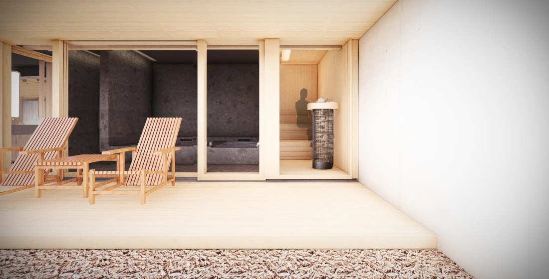 写真:圍ラグジュアリースイート–Private Sauna